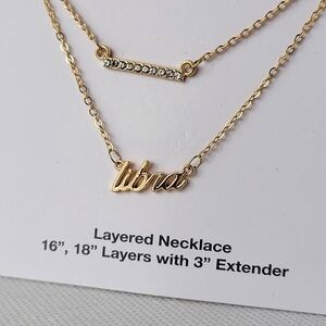 Libra Zodiac Layered Necklace